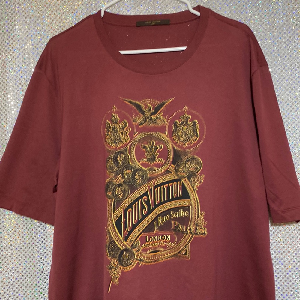 New men’s Louis Vuitton, short sleeve cotton shirt